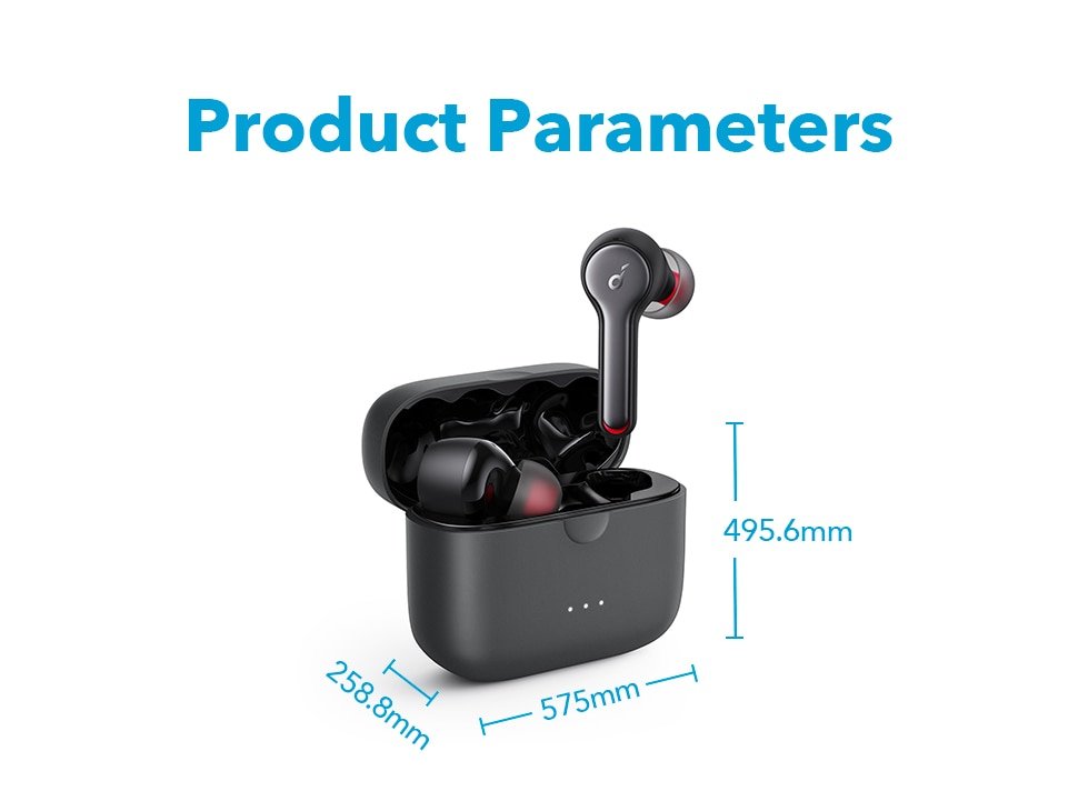 Black / White Wireless Earbuds with 4 Mics