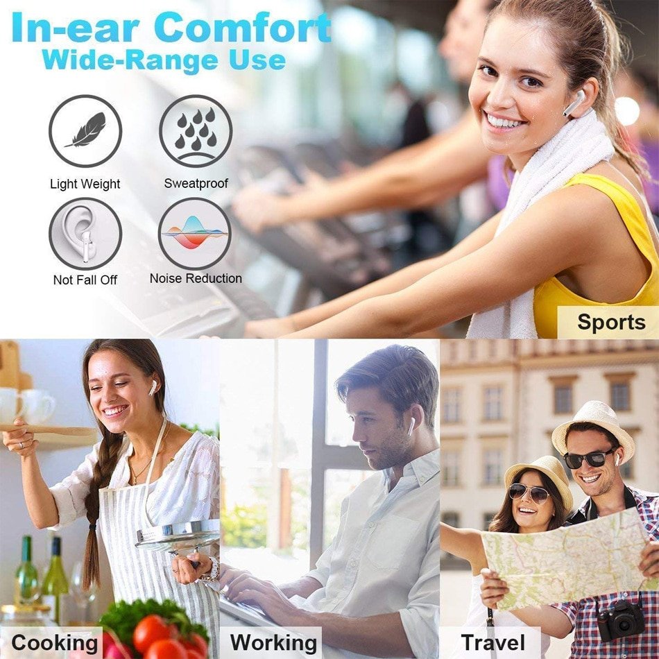 Wireless Colorful Bluetooth Earbuds