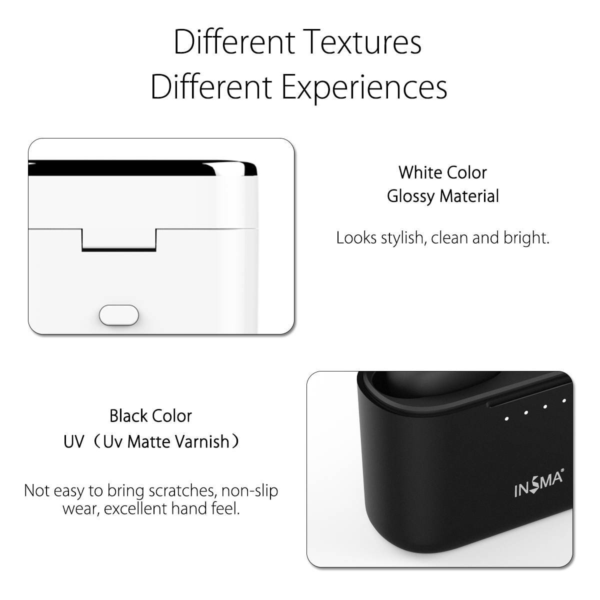 Hi-Fi Stereo Earbuds with QI Charging Case