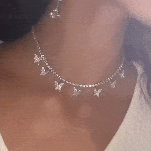 Vintage Butterfly Necklace