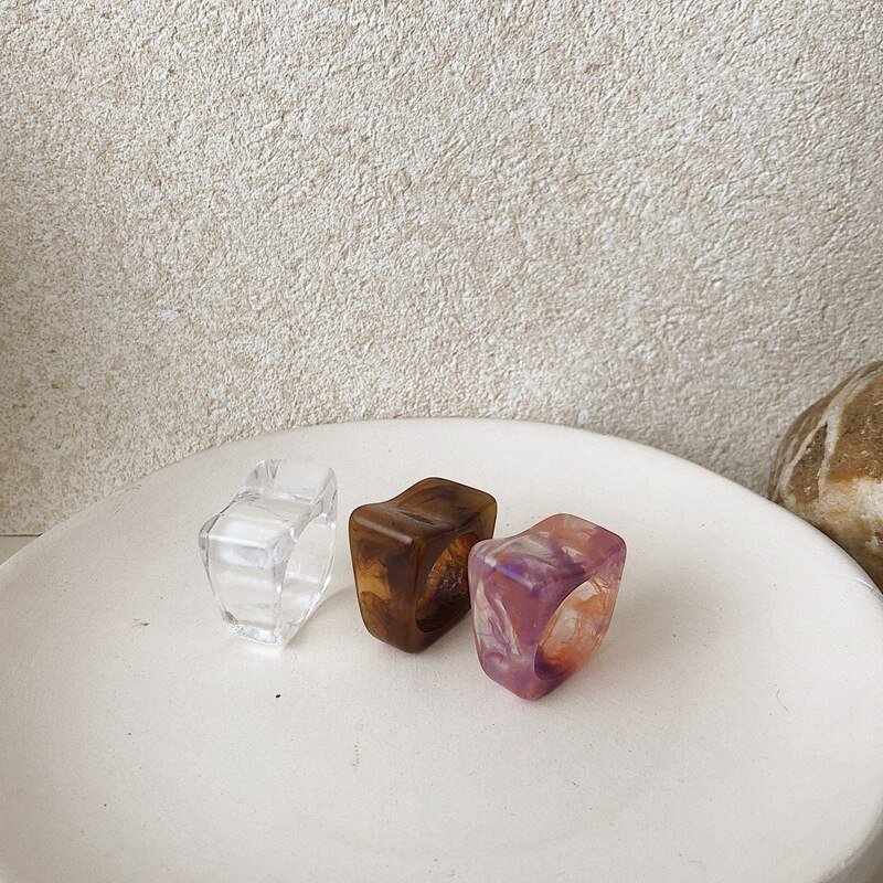 Transparent Marbled Ring