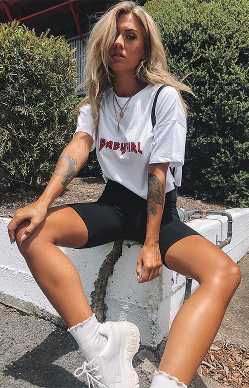 Women's High Waist Bike Shorts