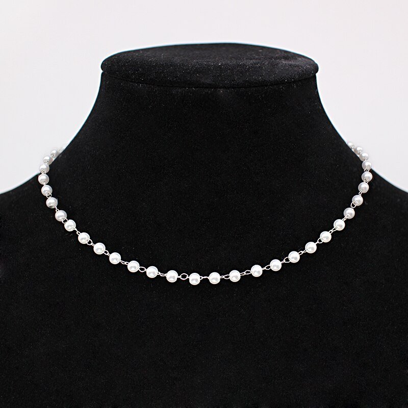 Women's Neck Chain Pearl Choker Necklace