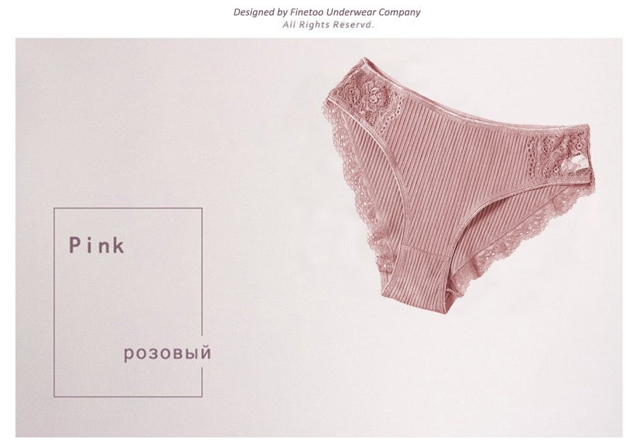 Women's Cotton Underwear Panties Set, 3 Pcs Women's Cotton Underwear Panties Set, 3 Pcs