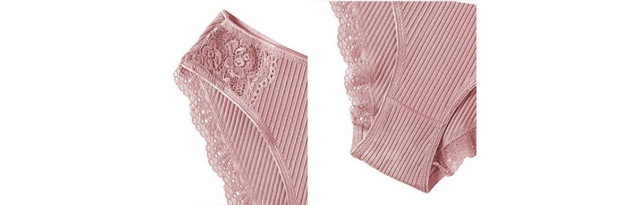 Women's Cotton Underwear Panties Set, 3 Pcs Women's Cotton Underwear Panties Set, 3 Pcs