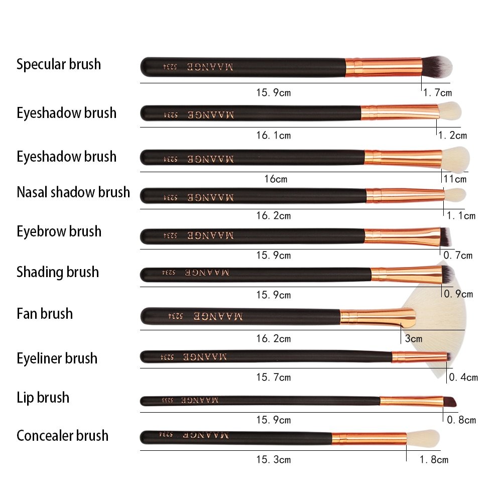 Foundation Make Up Beauty Tool Set 6/8/15 Pcs with Leather Case