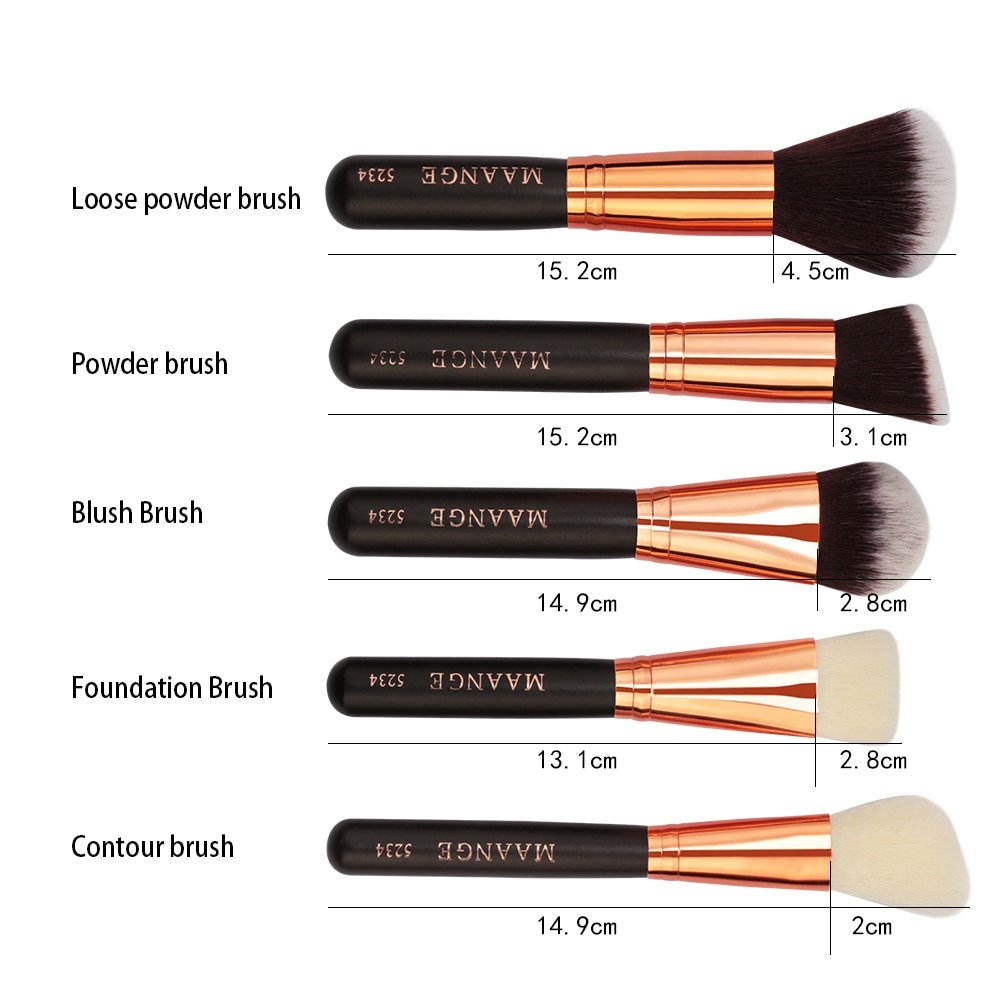 Foundation Make Up Beauty Tool Set 6/8/15 Pcs with Leather Case