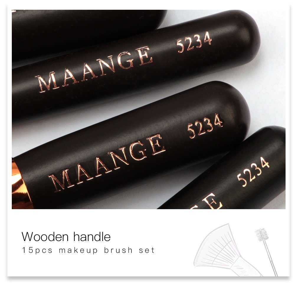 Foundation Make Up Beauty Tool Set 6/8/15 Pcs with Leather Case