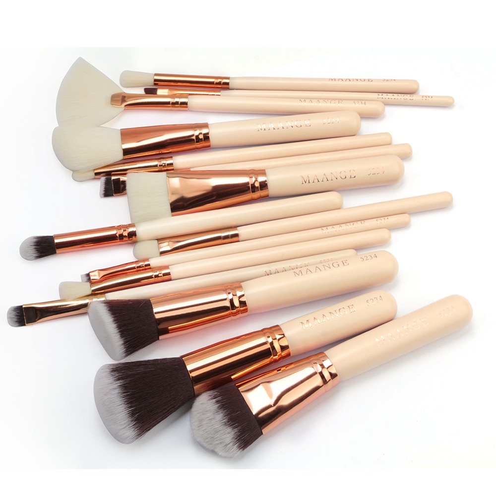 Foundation Make Up Beauty Tool Set 6/8/15 Pcs with Leather Case