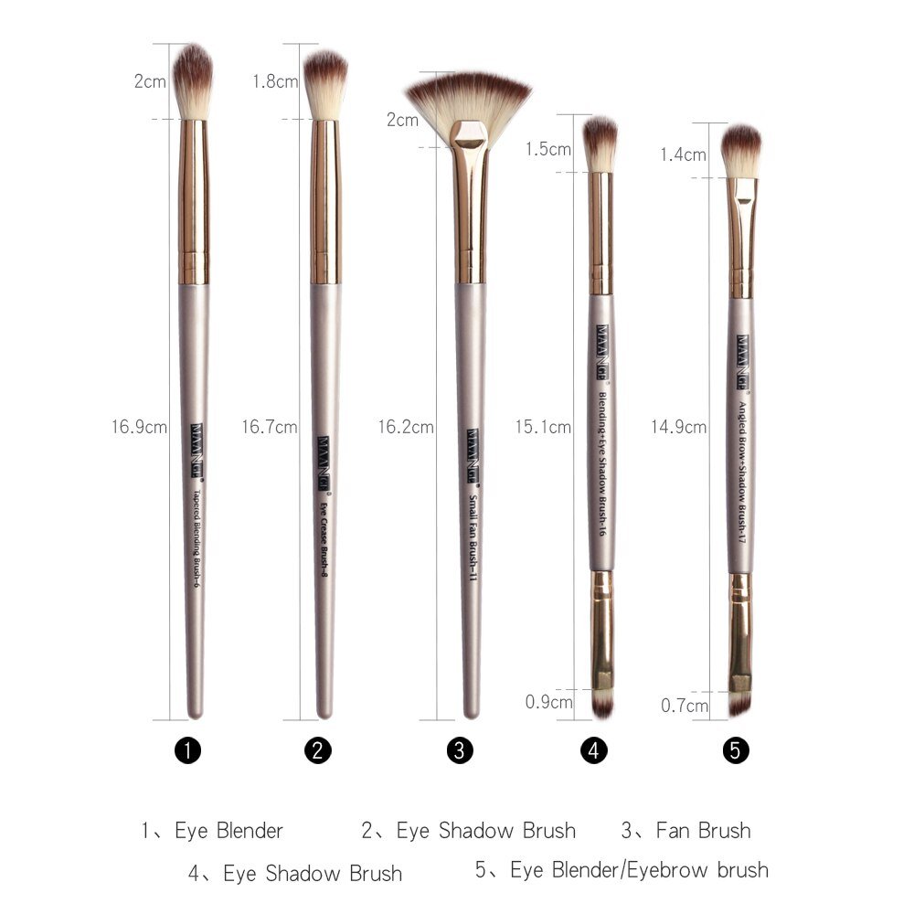 Pro Makeup Brushes 3/5/12 Pcs Set