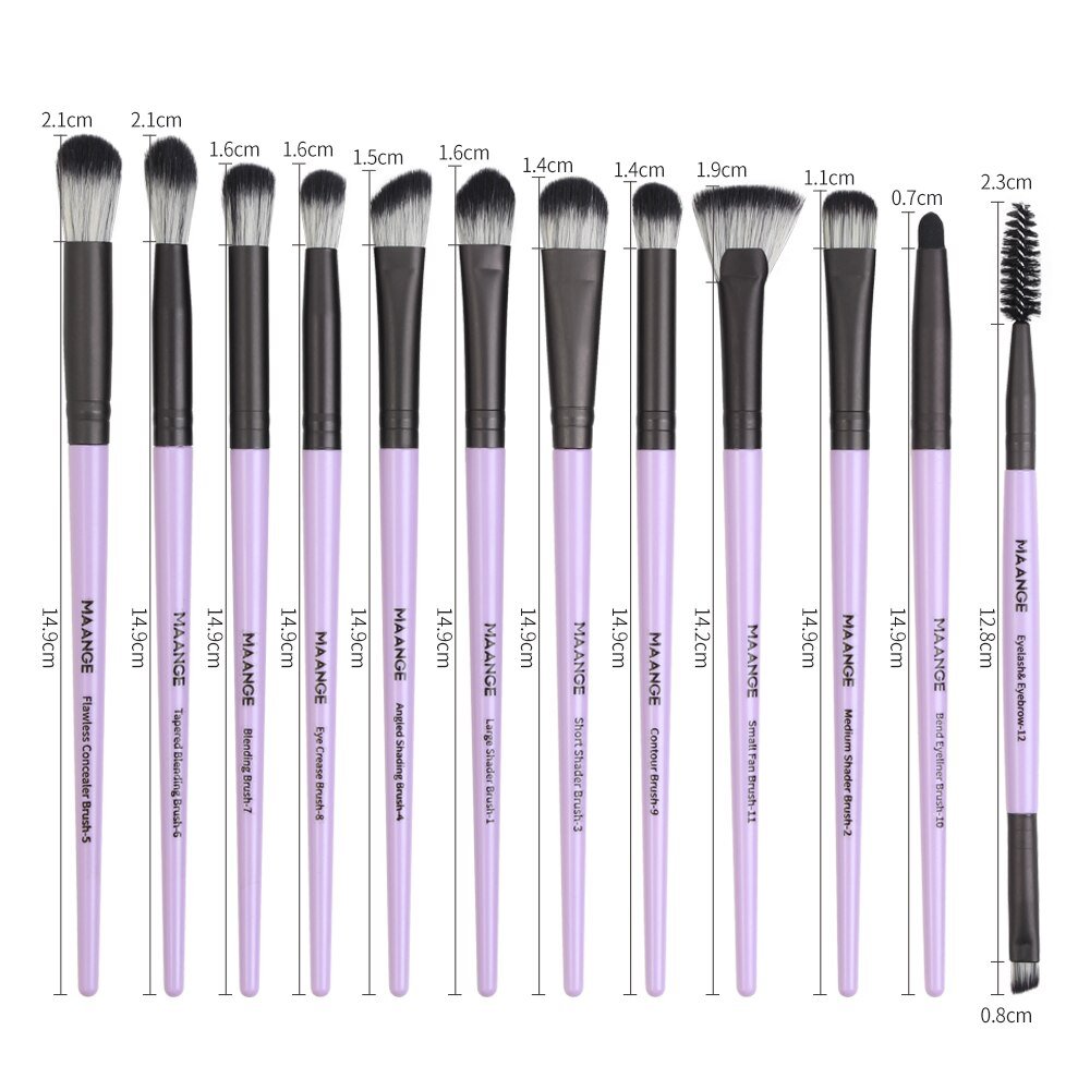 Pro Makeup Brushes 3/5/12 Pcs Set