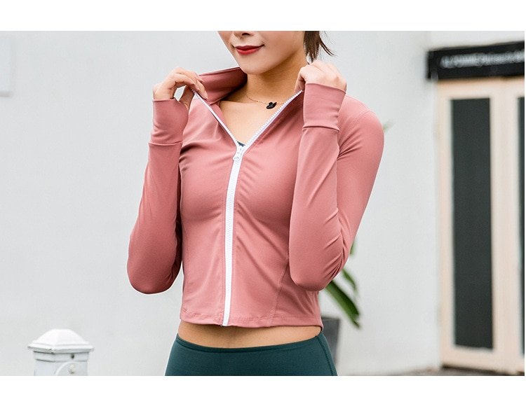 Women's Short Sport Long Sleeve Jacket
