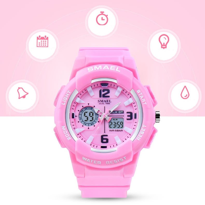 Women's Two Color Design LED Sport Watch