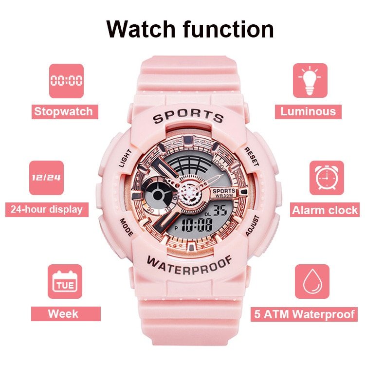 Women's Shockproof and Waterproof Sportrs Watches