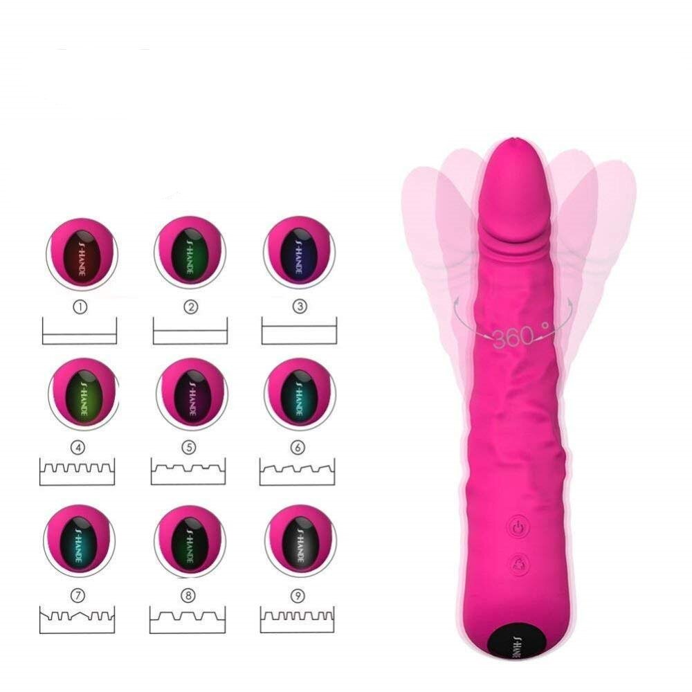 Pink Vibrating Dildo for Women