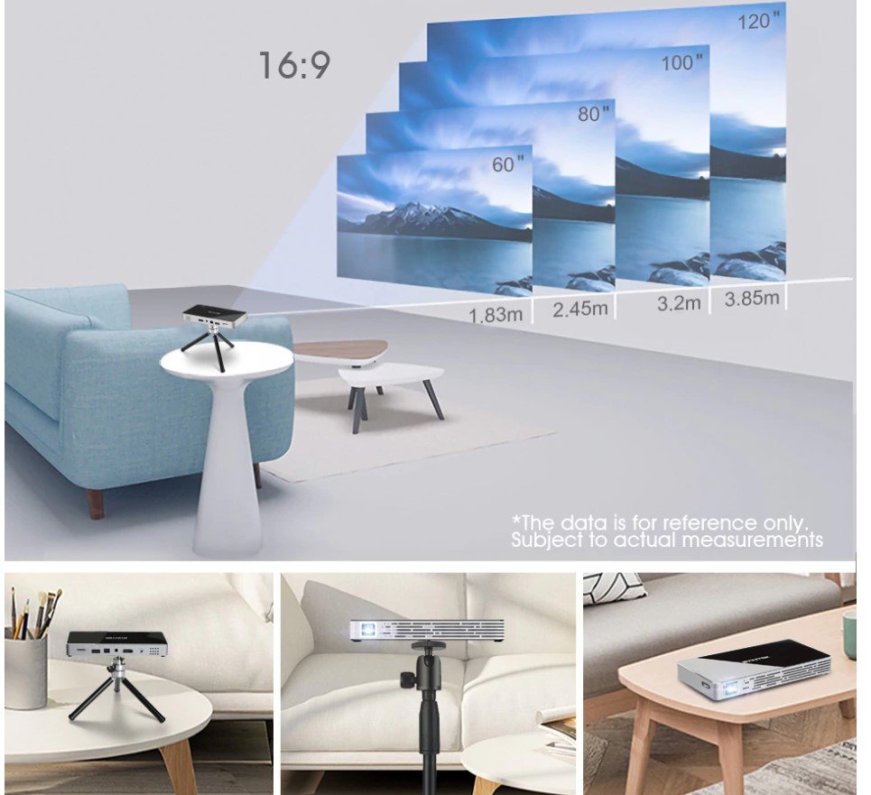 Glossy Pocket Smart Projector