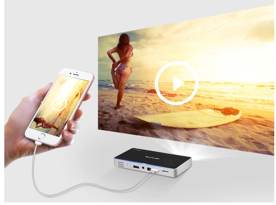 Glossy Pocket Smart Projector
