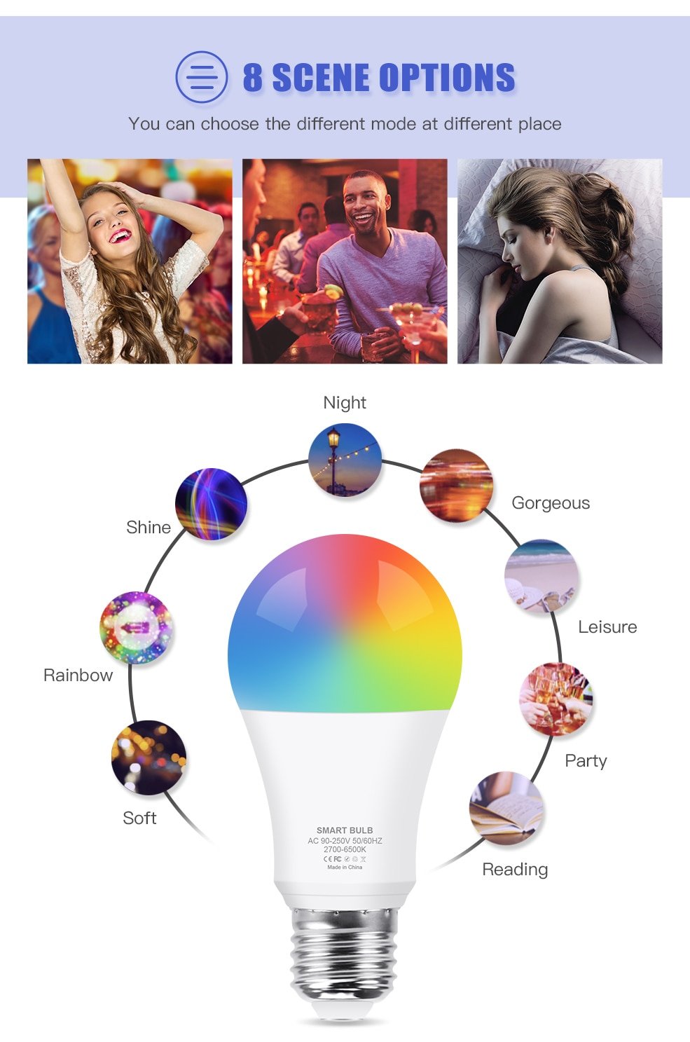 12W / 15W Wi-Fi Smart Light Bulb