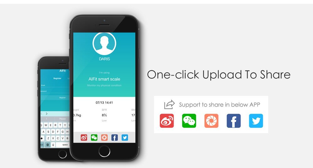 White Design Smart Bathroom Scale