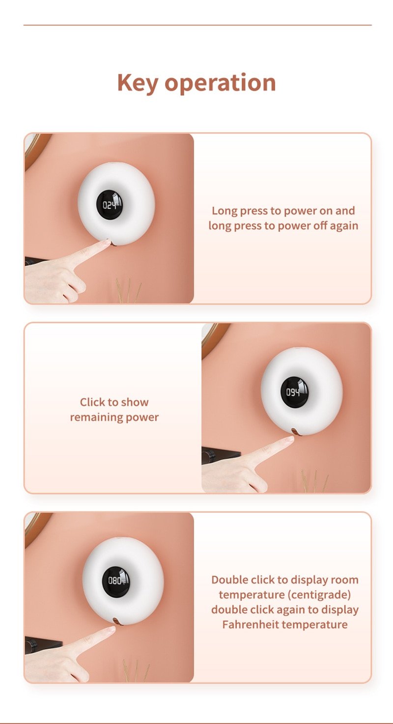 Round Shaped Smart Foam Soap Dispenser