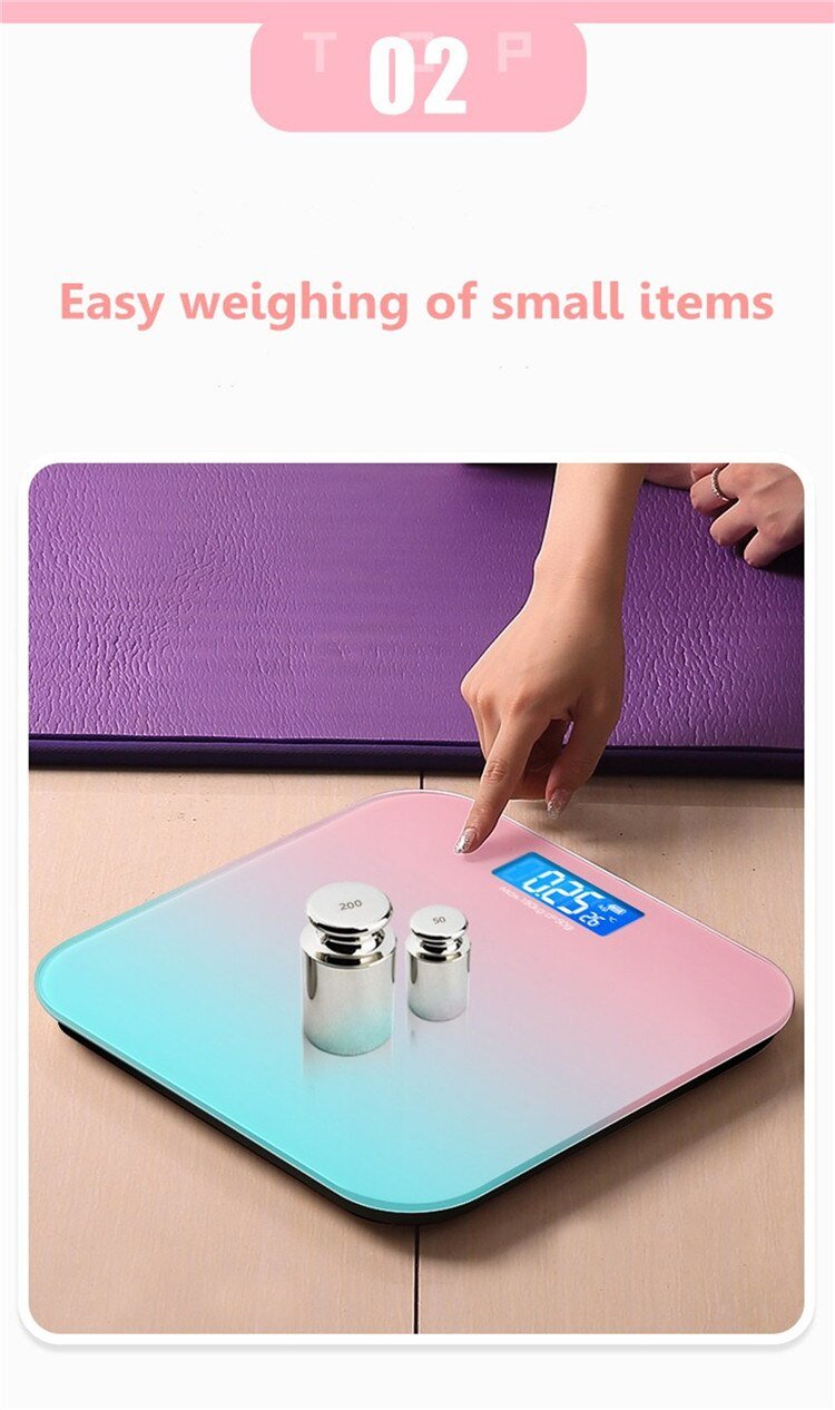 Gradient Color Smart Bathroom Scale