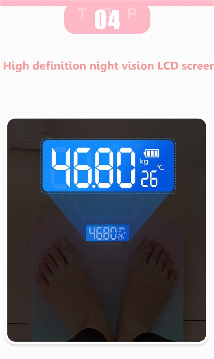 Gradient Color Smart Bathroom Scale