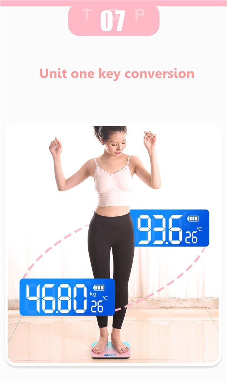 Gradient Color Smart Bathroom Scale