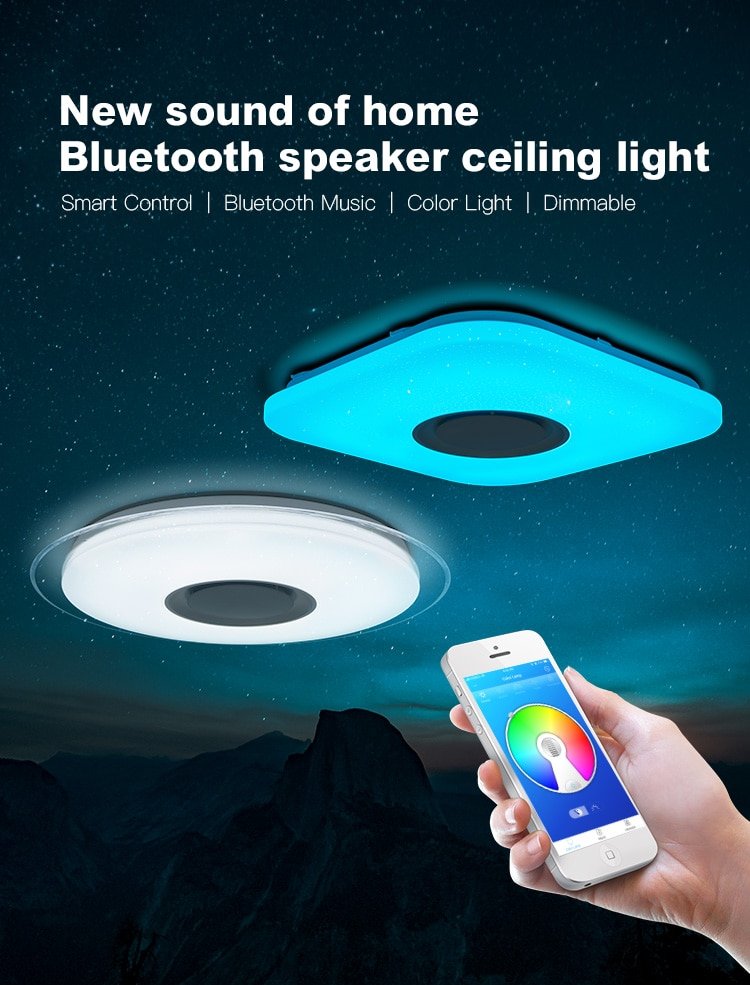 Smart Round Metal Ceiling Light