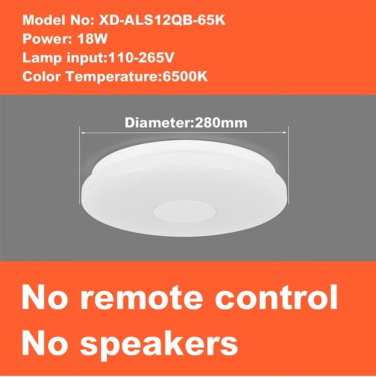 Smart Round Metal Ceiling Light