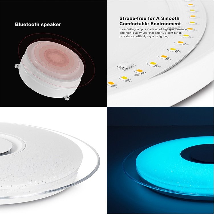 Smart Round Metal Ceiling Light