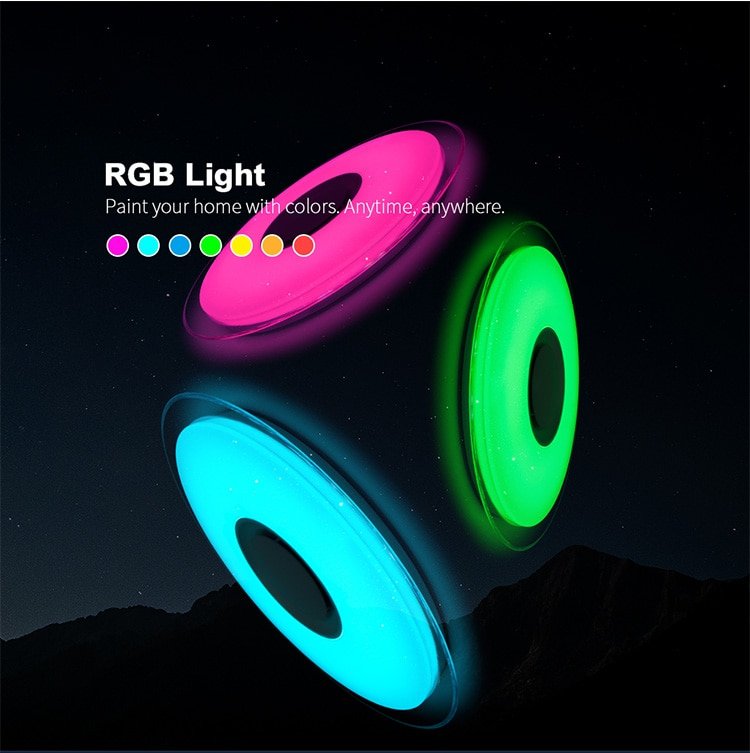 Smart Round Metal Ceiling Light