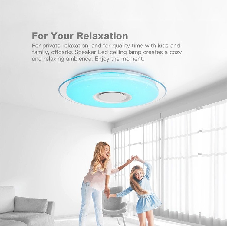 Smart Round Metal Ceiling Light