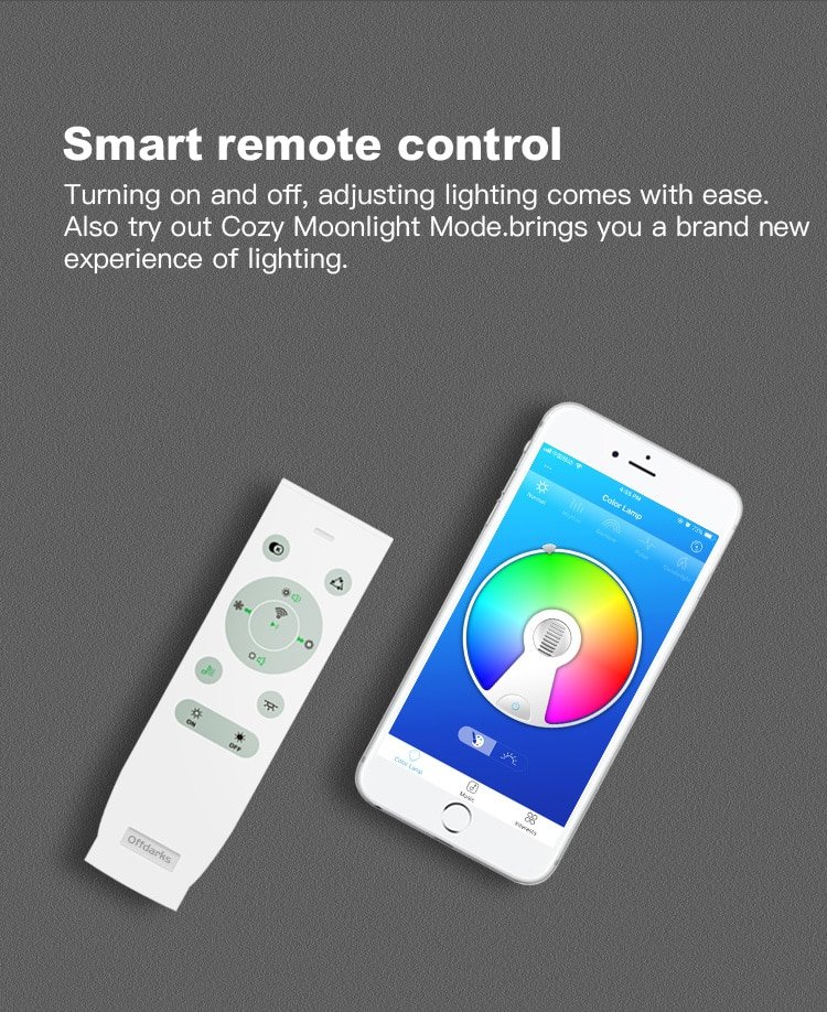 Smart Round Metal Ceiling Light