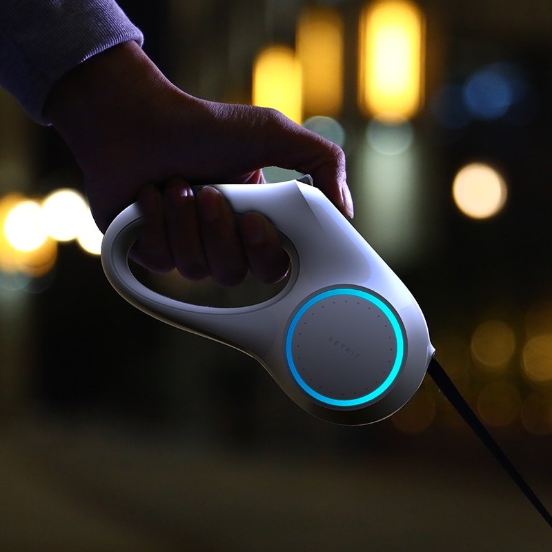 Smart Retractable Leash with Light