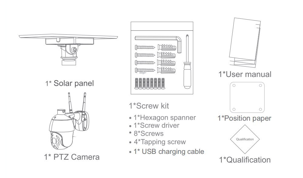 Solar Panel Smart Outdoor Camera